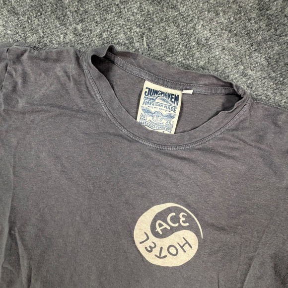 Jungmaven Other - Jungmaven Ace Hotel Hemp Organic Cotton Graphic Tee Gray Mens Large USA Made 741